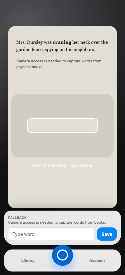Wireframe: launch / active camera