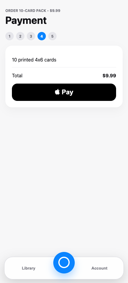 Wireframe: payment